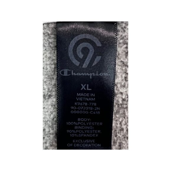 Champion Gray Oversized Pullover Hoodie Sweatshirt With Pocket (Womens XL) - Picture 9 of 10